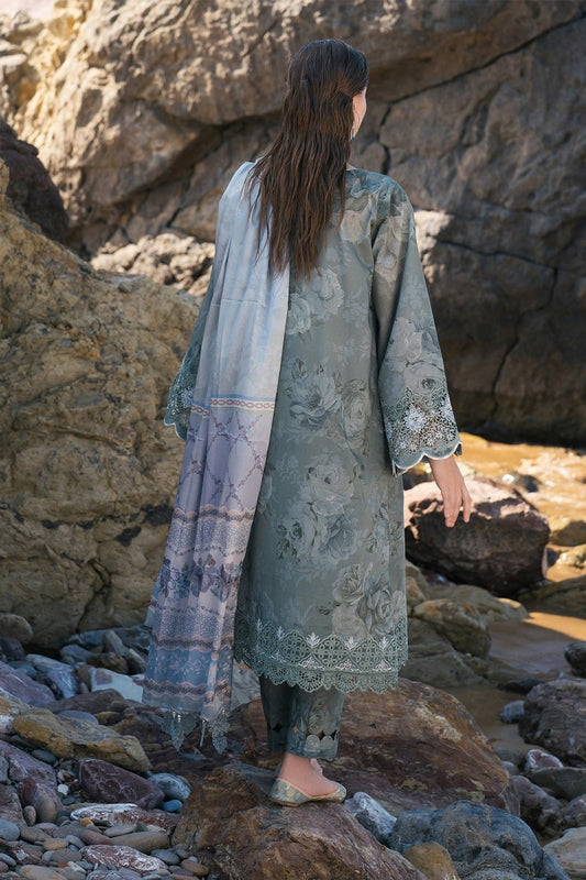 Premium Dhanak Digital Printed 3-Piece Ladies Dress