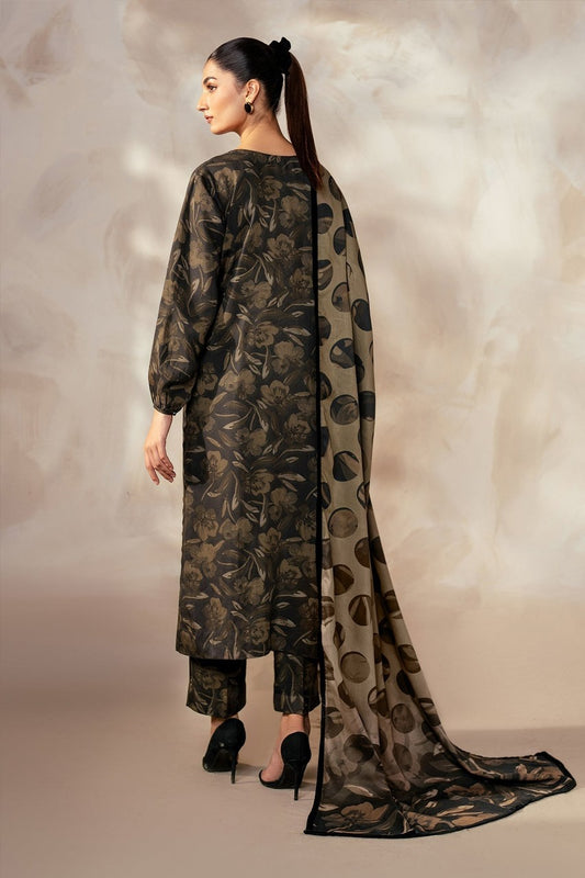 Premium Dhanak Digital Printed 3-Piece Ladies Dress