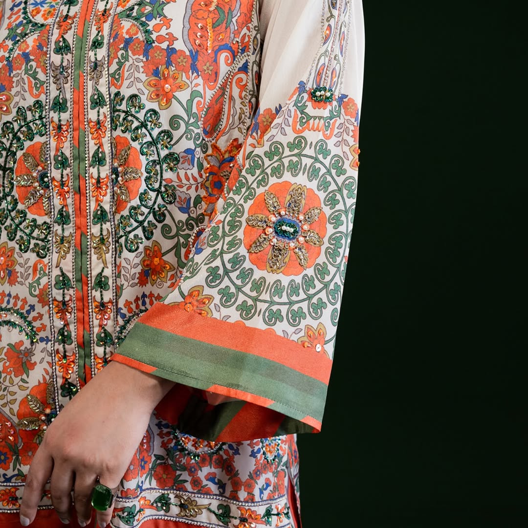 Unstitched Digital Printed Dhanak 2-Piece – Winter Wear