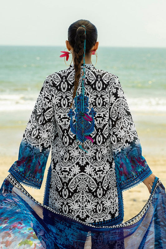 ZC05 Digital Print Linen Allover 3 Piece Unstitched