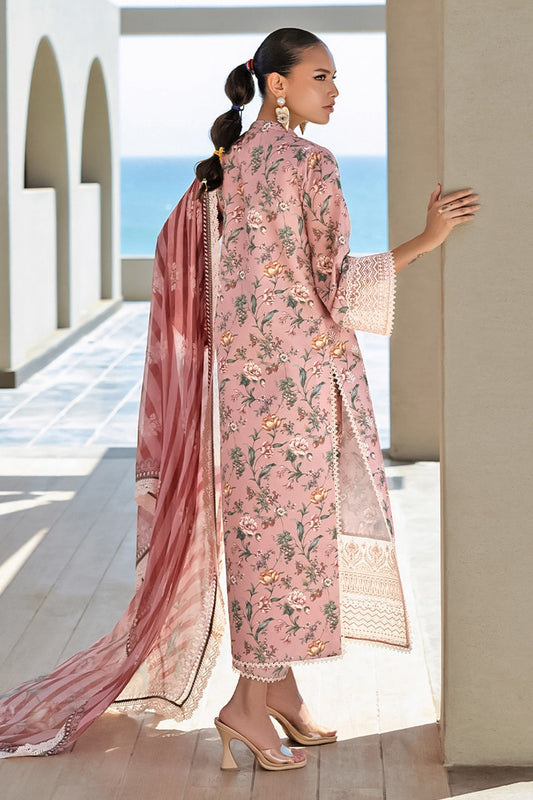 ZC07 Digital Print Linen Allover 3 Piece Unstitched