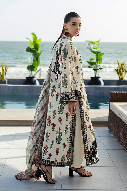 ZC06 Digital Print Linen Allover 3 Piece Unstitched