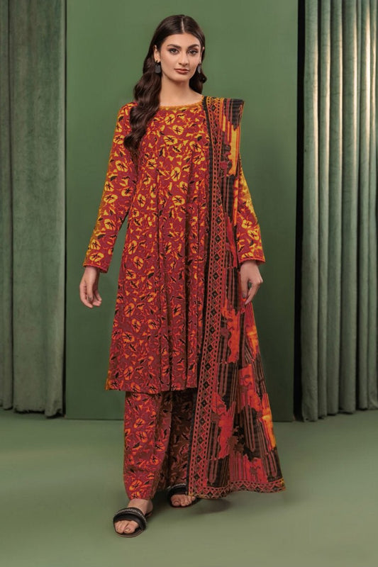 BQ03 Digital Print Linen Allover 3 Piece Unstitched