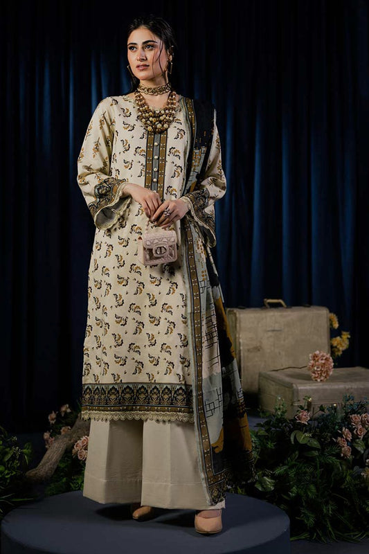 BQ04 Digital Print Linen Allover 3 Piece Unstitched