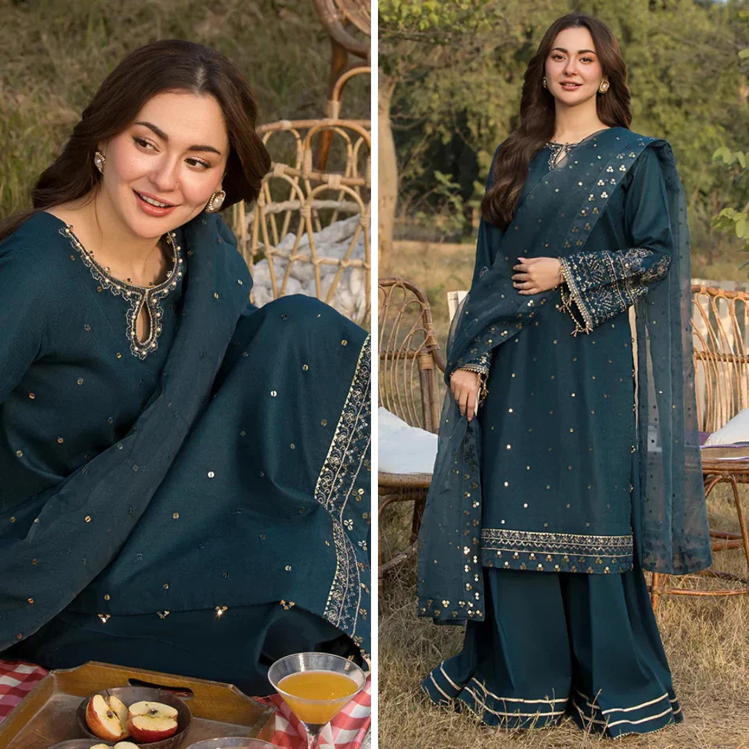 HL1051 - SUMMER Allys 3PC Lawn Embroidered Suit