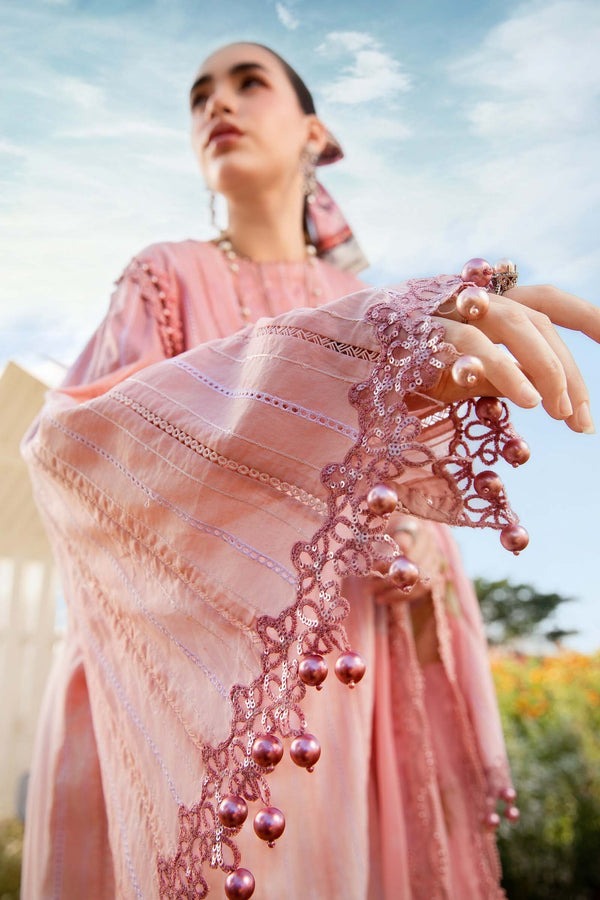 Digital Lawn 3-Piece Print Set with Bana Dora Voile Dupatta