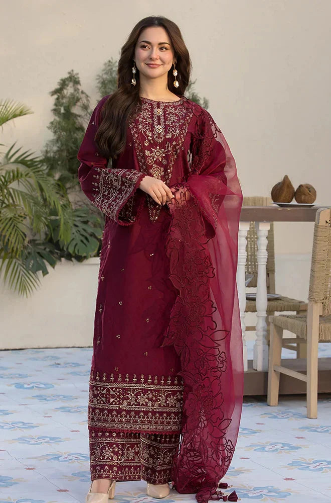 HL1050 - SUMMER Allys 3PC Lawn Embroidered Suit