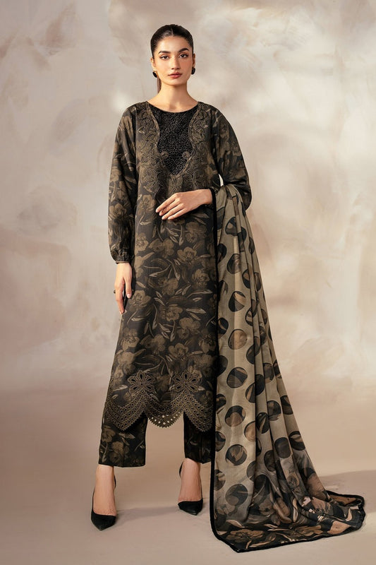 Premium Dhanak Digital Printed 3-Piece Ladies Dress
