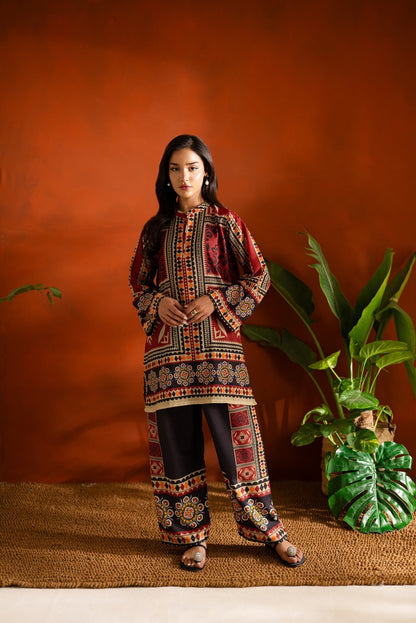 Unstitched Digital Printed Dhanak 2-Piece – Winter Wear