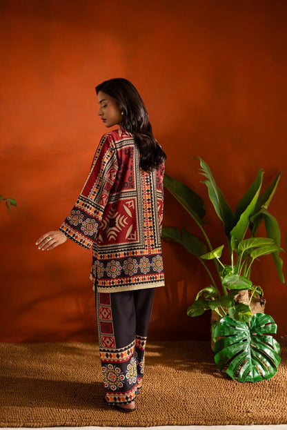 Unstitched Digital Printed Dhanak 2-Piece – Winter Wear