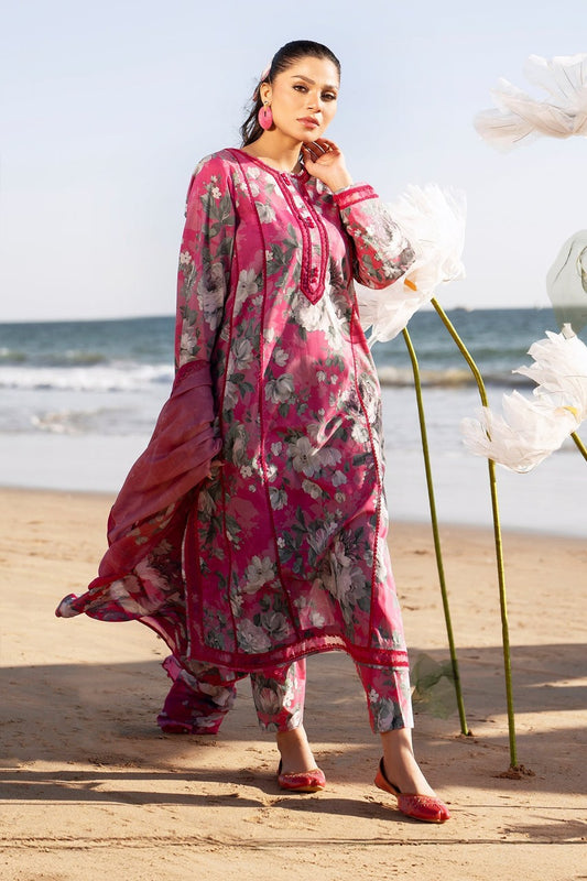 Premium Dhanak Digital Printed 3-Piece Ladies Dress