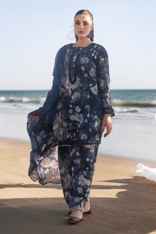 Premium Dhanak Digital Printed 3-Piece Ladies Dress