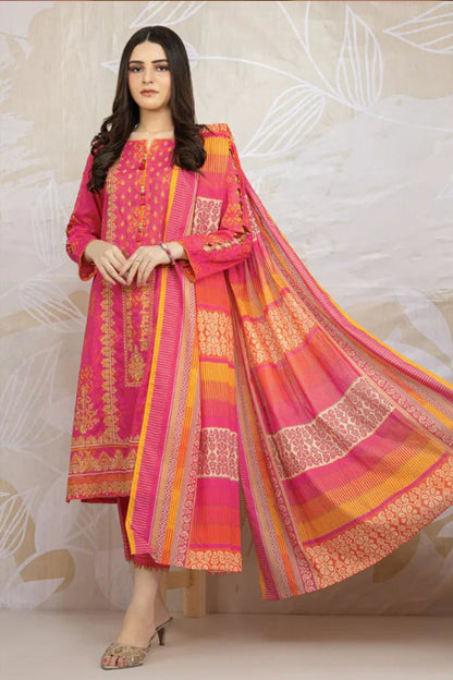 HL926- Winter 3PC Dhanak wool Printed Suit
