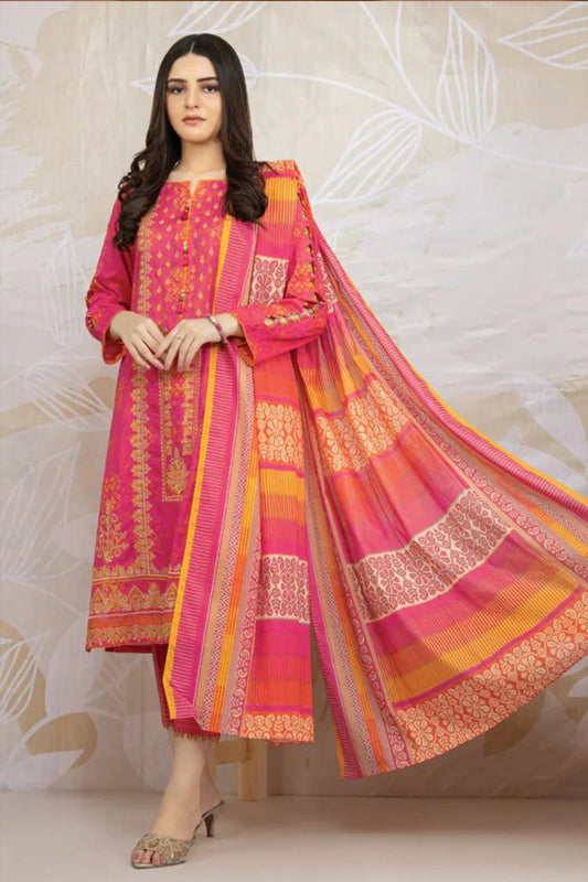HL926- Winter 3PC Dhanak wool Printed Suit