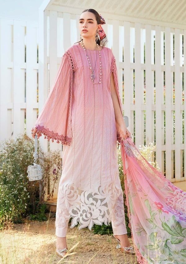 Digital Lawn 3-Piece Print Set with Bana Dora Voile Dupatta