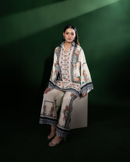 Unstitched Digital Printed Dhanak 2-Piece – Winter Wear