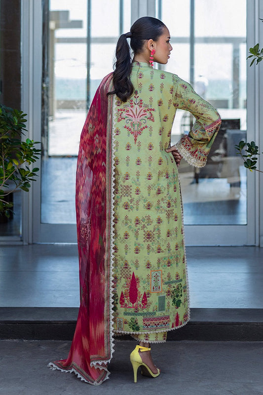 ZC01 Digital Print Linen Allover 3 Piece Unstitched